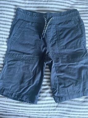Kids Navy Blue Drawstring Shorts